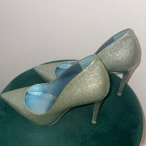 Aldo Sparkling Green Heels